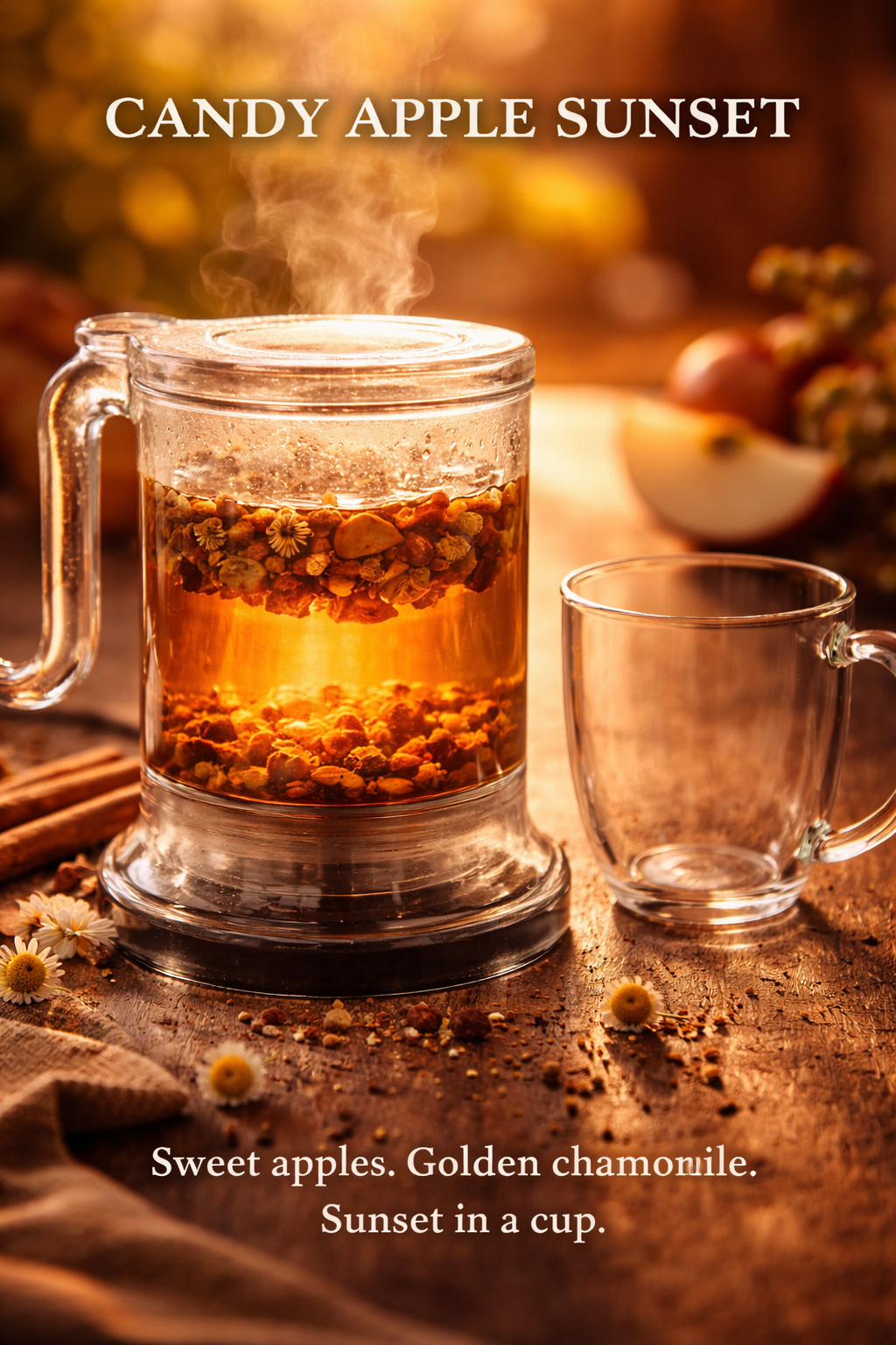 Candy Apple Sunset™
Chamomile Apple Cinnamon Herbal Tea